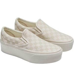 Vans Checkered Platform Slip-On Sneakers